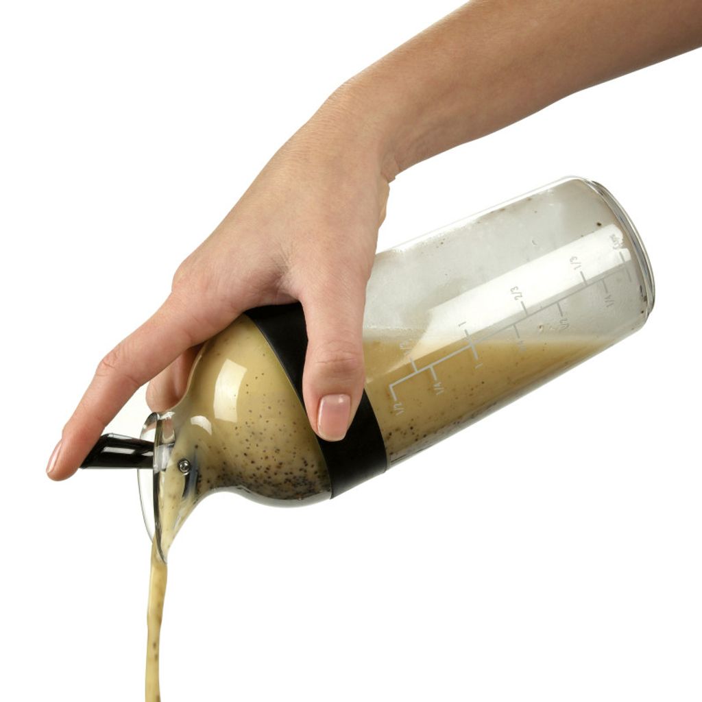 Shaker à vinaigrette 350 ml noir - Visuel 1